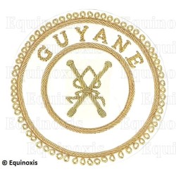Badge / Macaron GLNF – Grande tenue provinciale – Grand Directeur des Cérémonies – Guyane – Brodé main